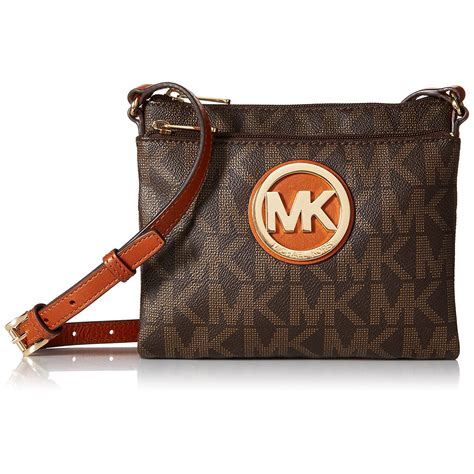 michael kors fulton large crossbody handbag in brown|michael kors fulton crossbody bag.